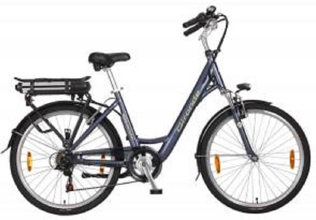 GIRONDE Elektrische damesfiets 26 INCH H46 6 SPEED GREY BLUE