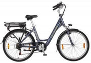 GIRONDE Elektrische damesfiets 26 INCH H46 6 SPEED GREY BLUE