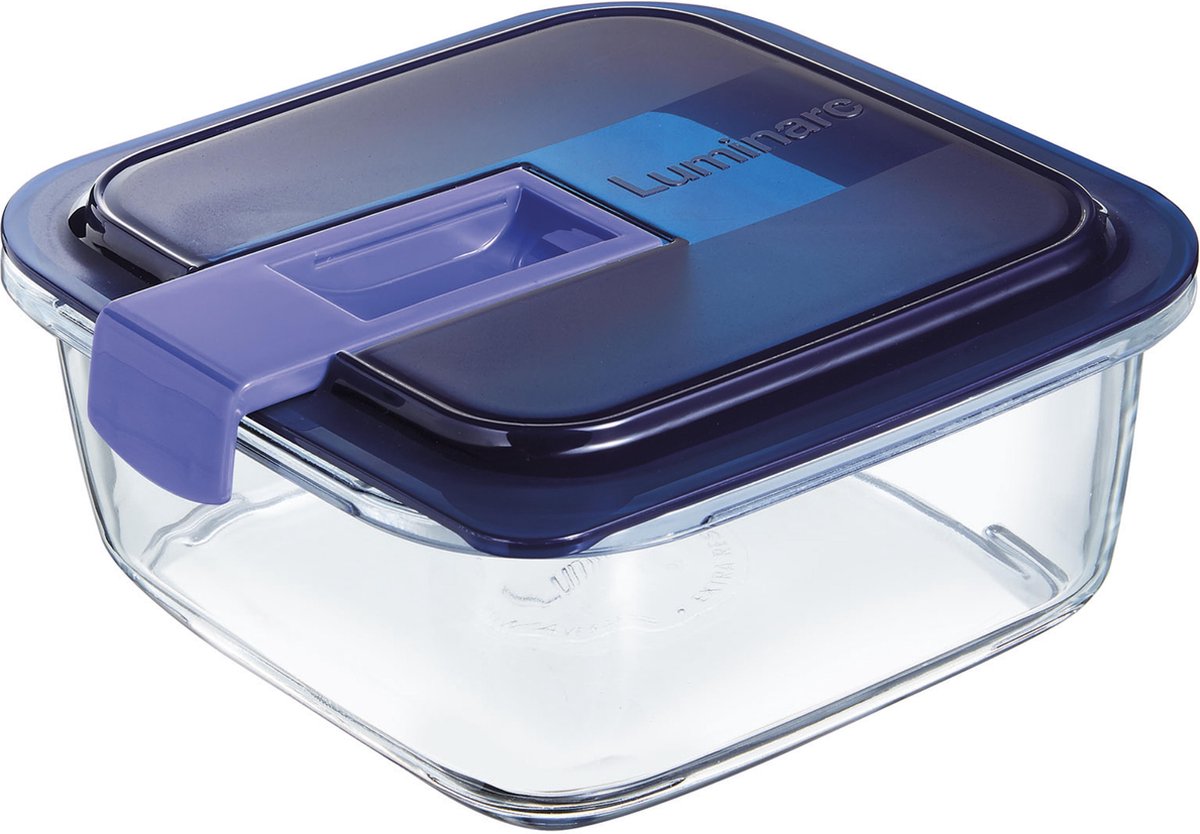 Easy Blue Box Vierkant 76clblauw Deksel