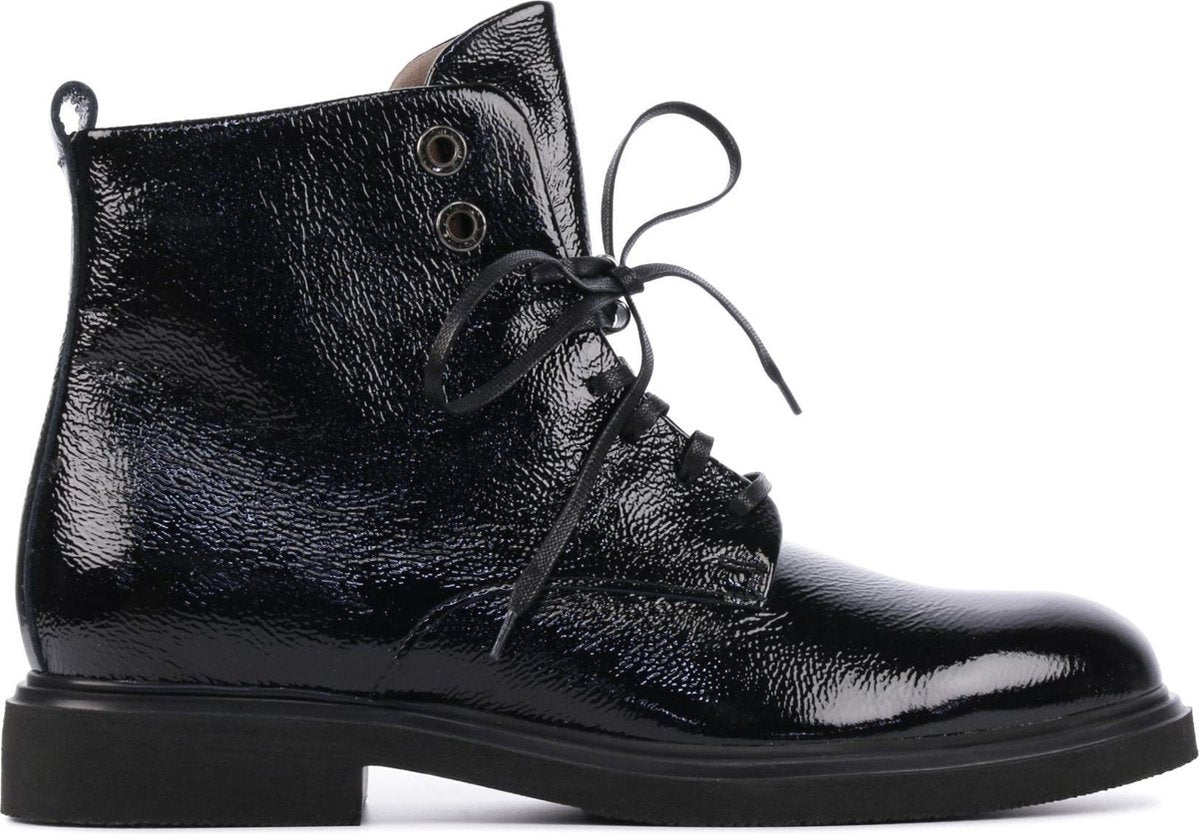 Piedi Nudi Vrouwen Leer  Veterboots / Laarzen / Damesschoenen M71206-201pn - Zwart - maat 38