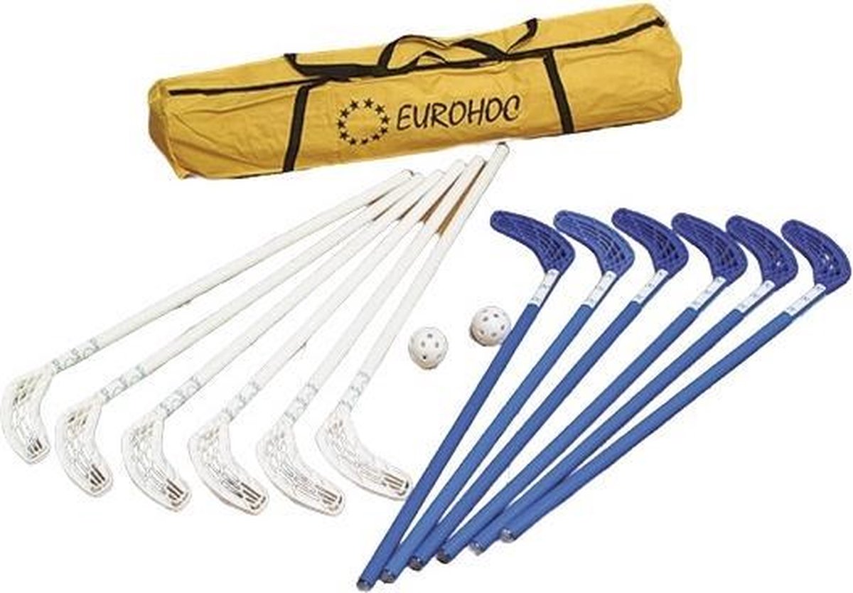 Reydon Hockeyset Eurohoc Club 90 Cm Blauw/wit 17-delig