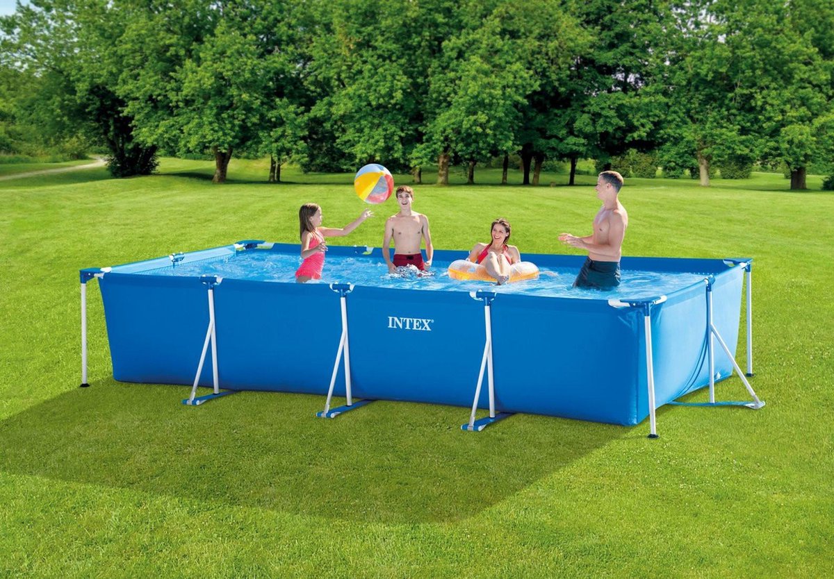 Intex Opzetzwembad Met Pomp 28274gn 450 X 220 Cm Blauw
