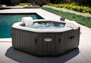 Intex - Jet & Bubble Deluxe - Jacuzzi - 201 x 71 cm -  Zwart