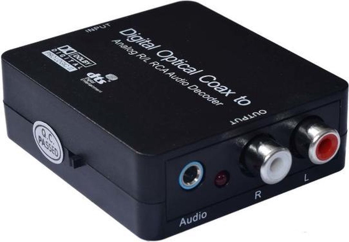 Coretek Digitaal naar analoog audio converter (DAC) met Dolby decoder - voeding via USB