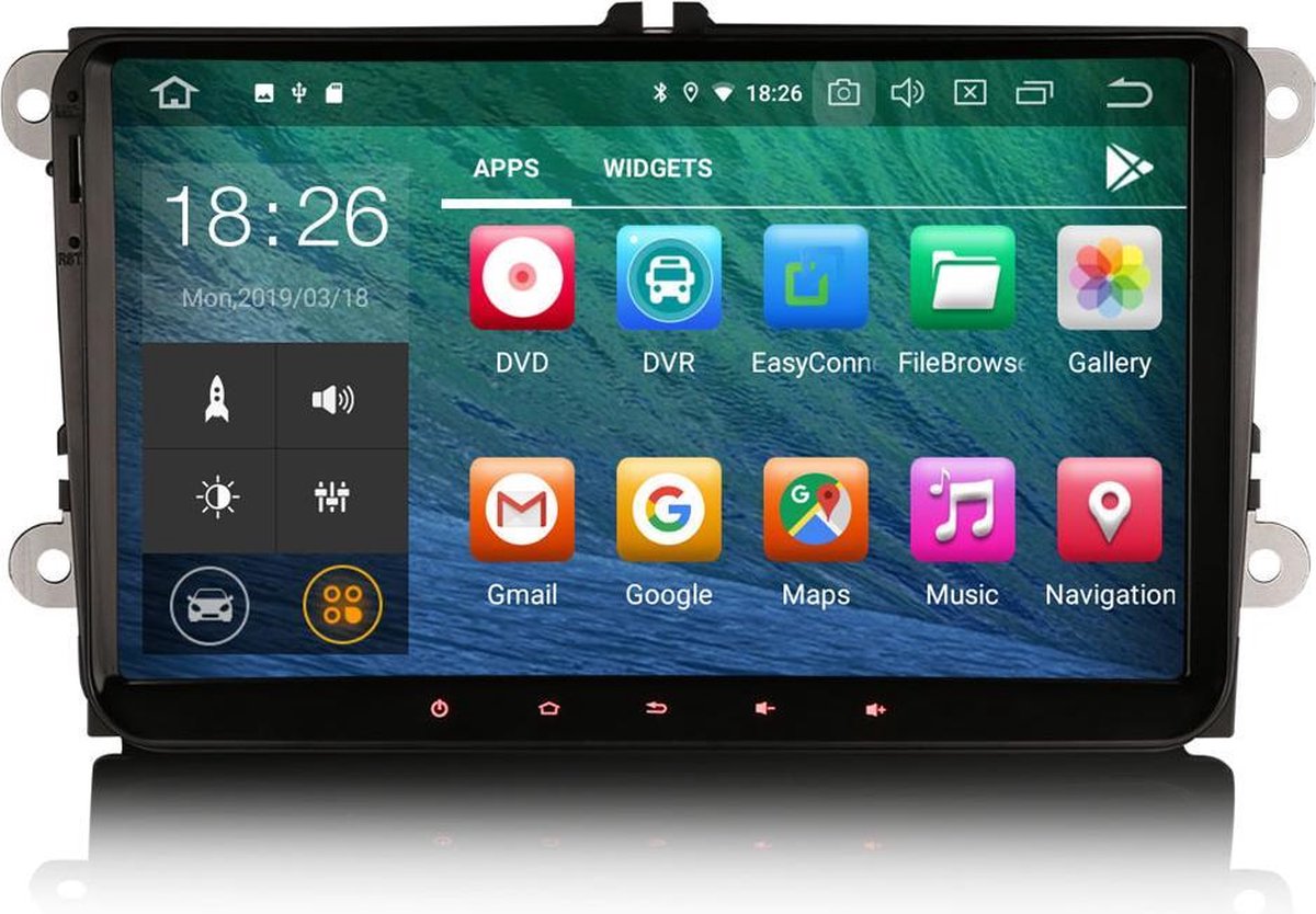RNS 510 volkswagen DAB+ 8 inch pasvorm Full Touch Volkswagen/Seat/Skoda Android multimedia
