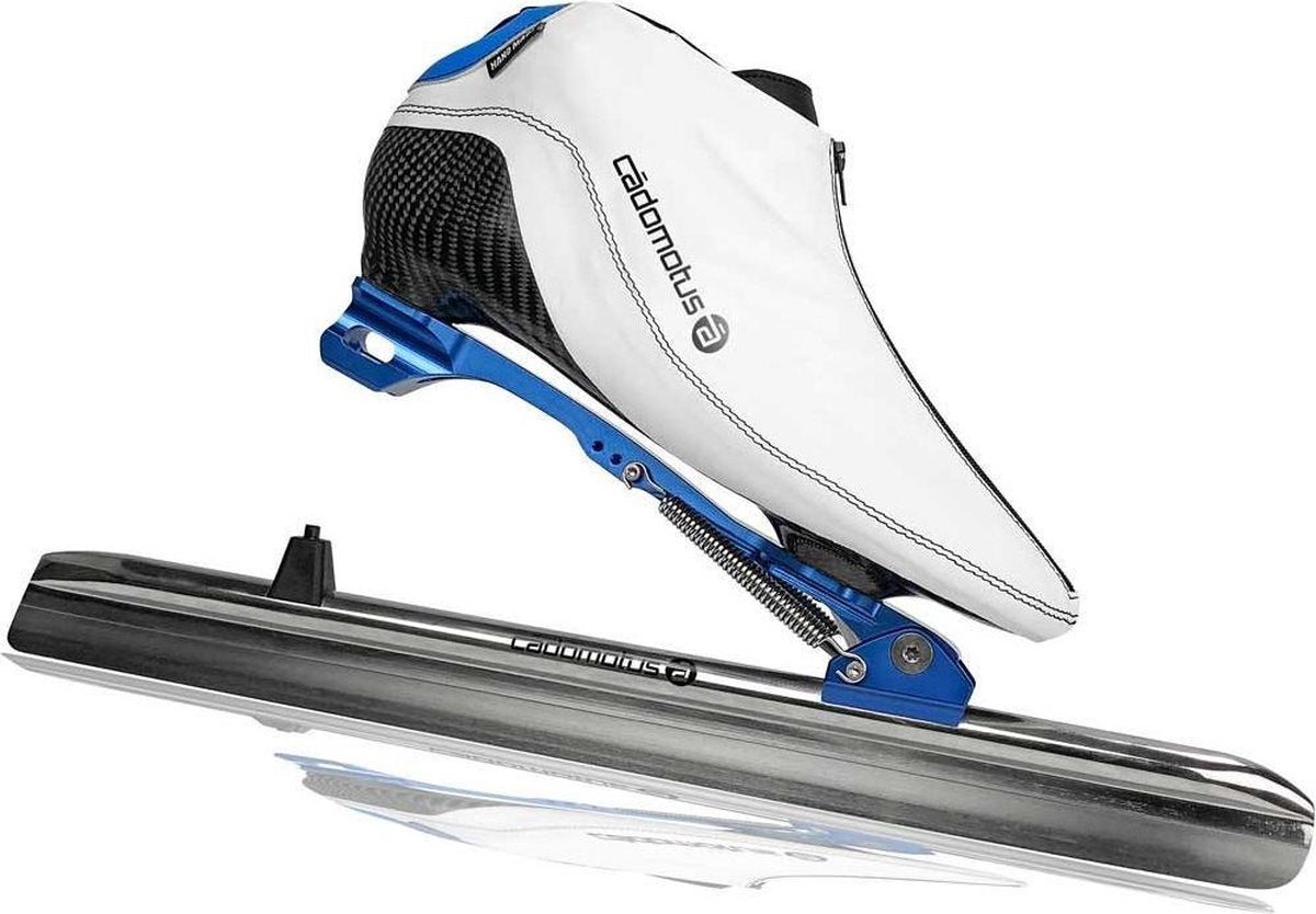 Cadomotus Balance Klapschaats Bianco 40 - Hoogwaardige Stabiele en Snelle Klapschaatsen met Carbon Kuipzool - Geschikt voor Professioneel Gebruik - Gerond en Geslepen Geleverd dus Meteen Gebruiksklaar