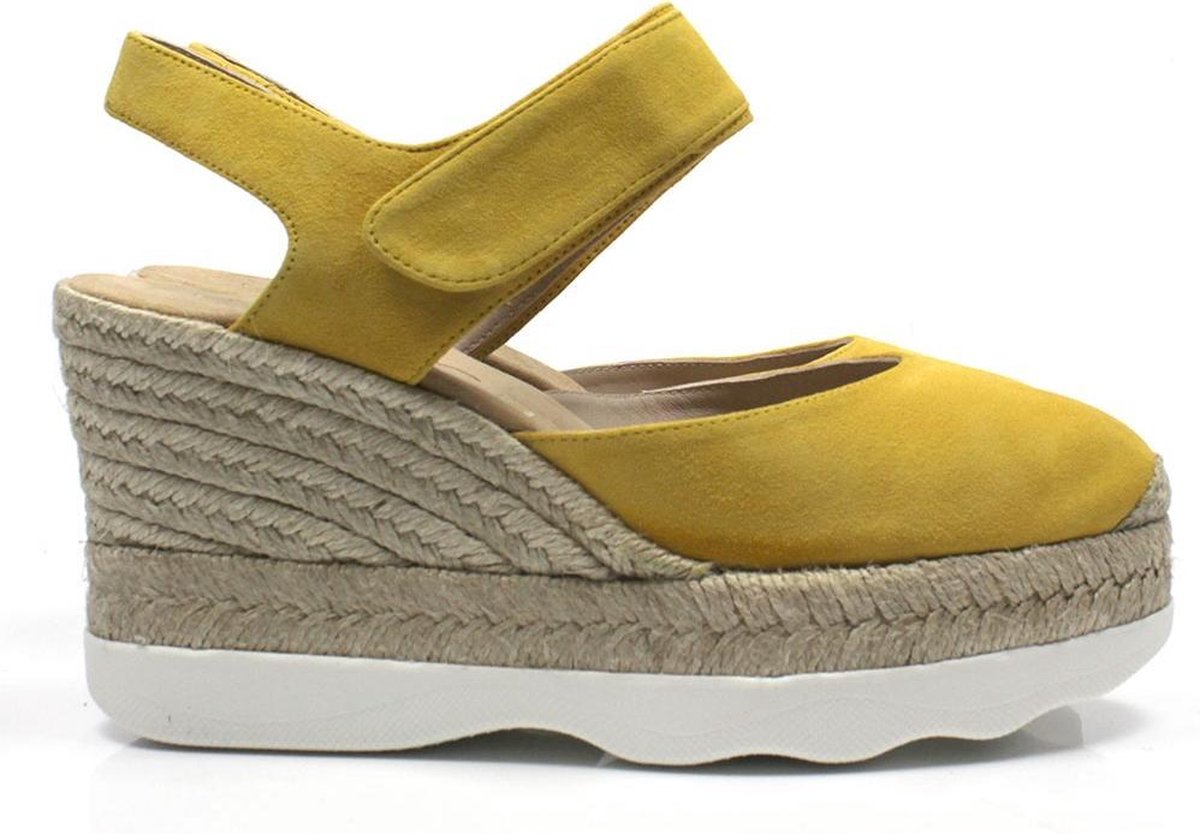Unisa wedge sandalet Calanda - geel