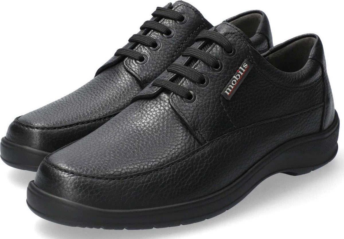 Mobils by Mephisto EZARD Heren Veterschoen - Zwart (200)  - Extra Breed - Maat 47