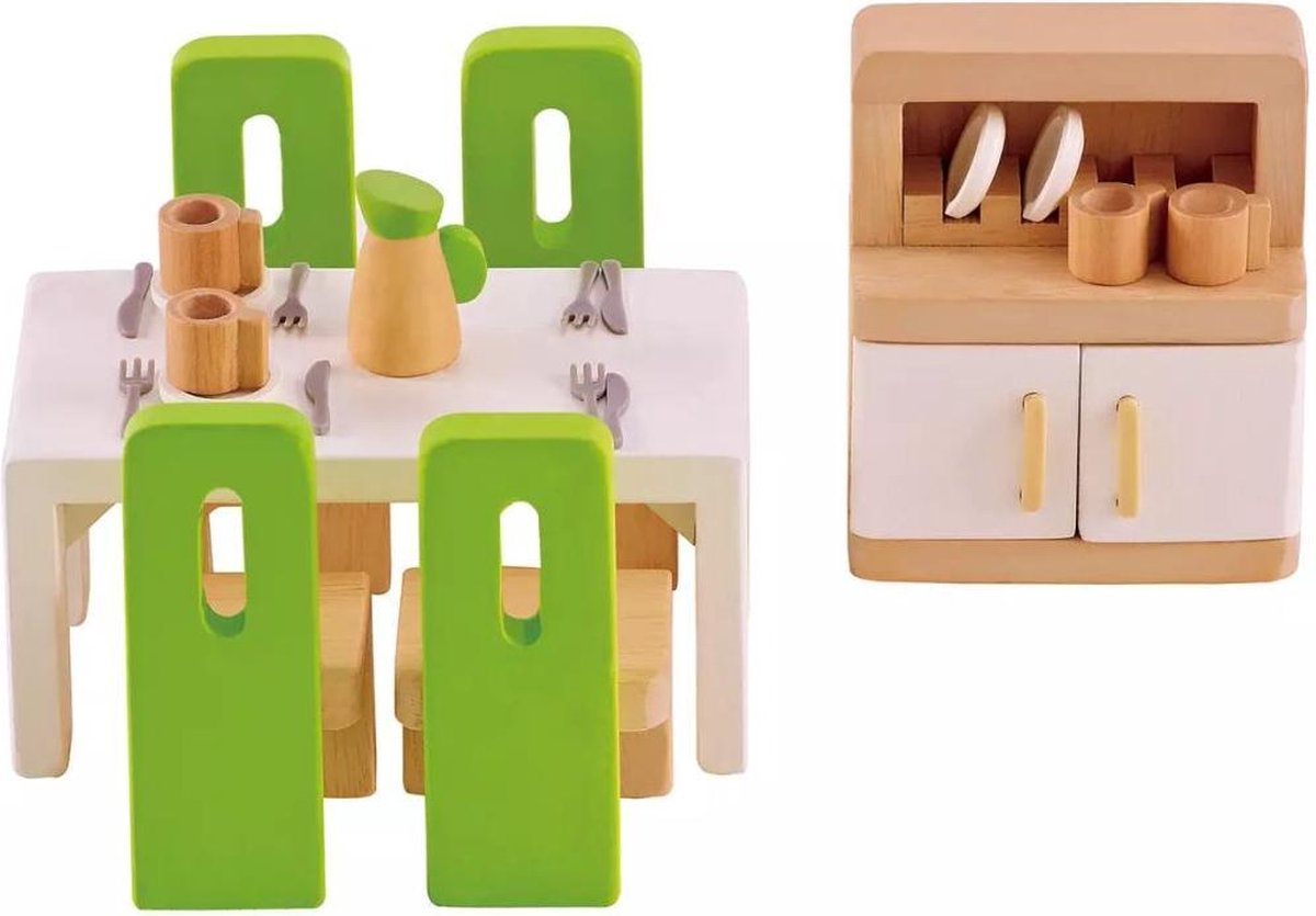 Hape Poppenhuis Eetkamer