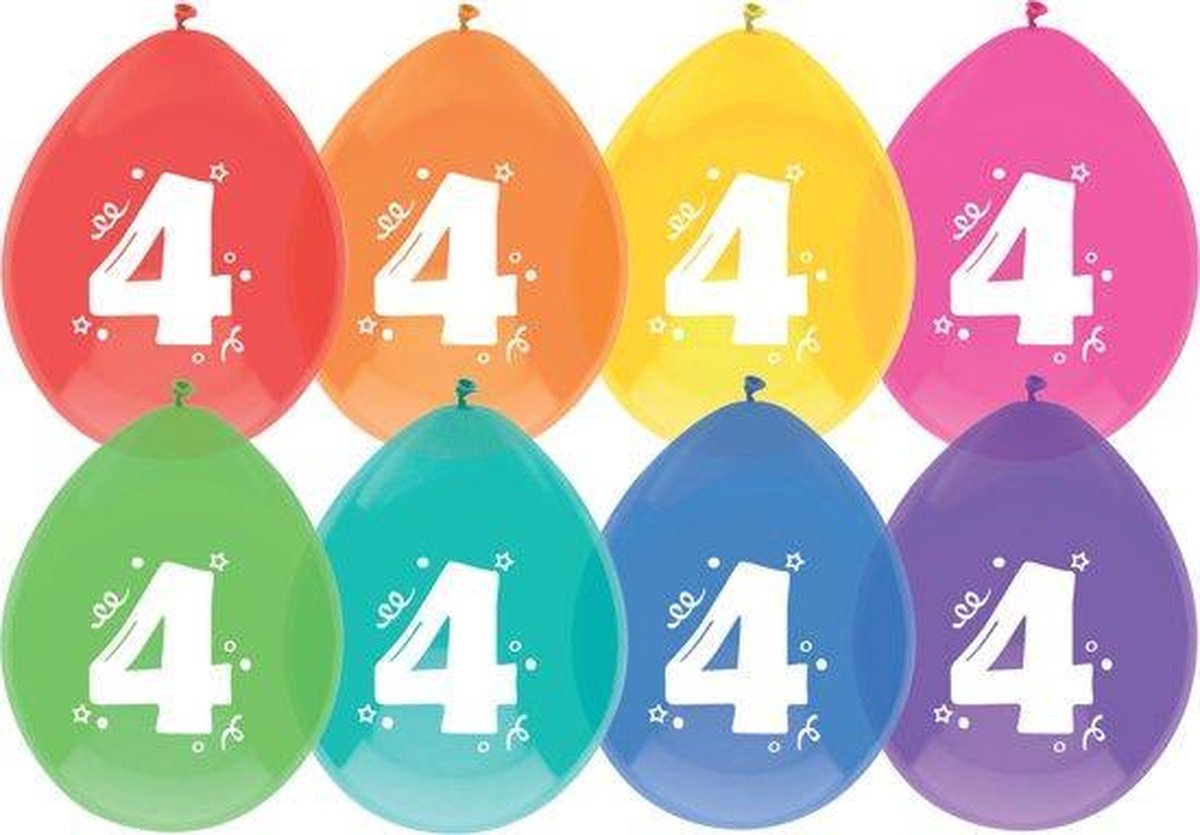 40 x ballonnen 4 jaar