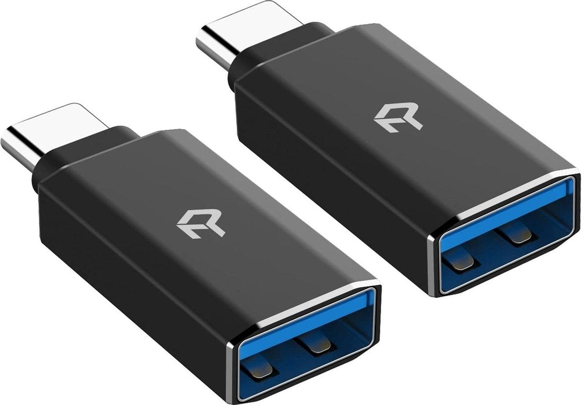 B-Deal USB Type C naar USB-A 3.0 - Hi-Speed - Zwart - 2 Stuks