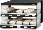 Casselin® Burger Warmhoudvitrine - UV Lamp Verwarming 30 tot 90°C - 953x700x(H)690mm