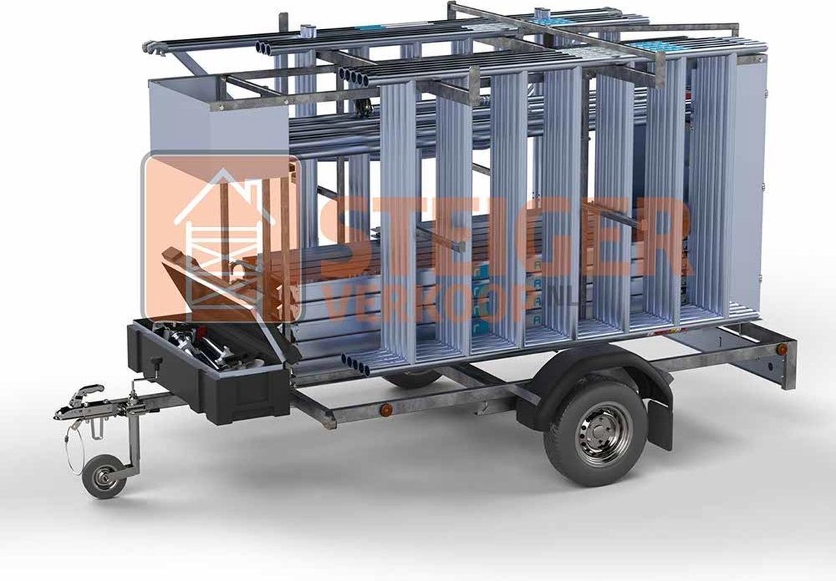 Steigeraanhanger afsluitbaar 250 + Rolsteiger Standaard 135x250 10