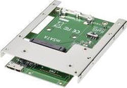 Renkforce Interface-converter [1x Mini-SATA-stekker - 2x Micro-USB 3.2 Gen 1 B bus (USB 3.0)]