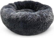 Snoozle Donut Hondenmand - Superzacht en Luxe - Wasbaar - Fluffy - Hondenkussen - Hondenbed - 60cm - Grijs