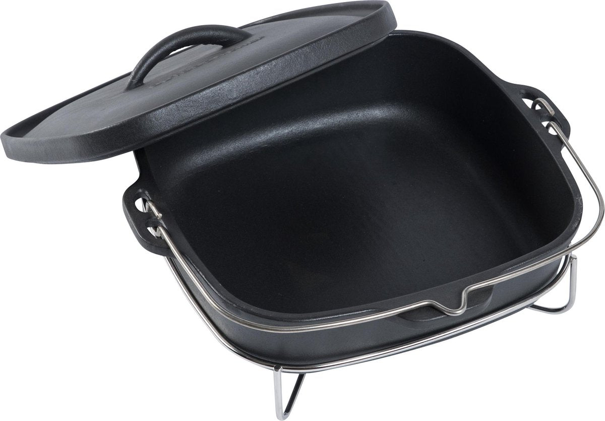 Outdoorchef Dutch Oven - 36x34 cm - Gietijzer - Zwart