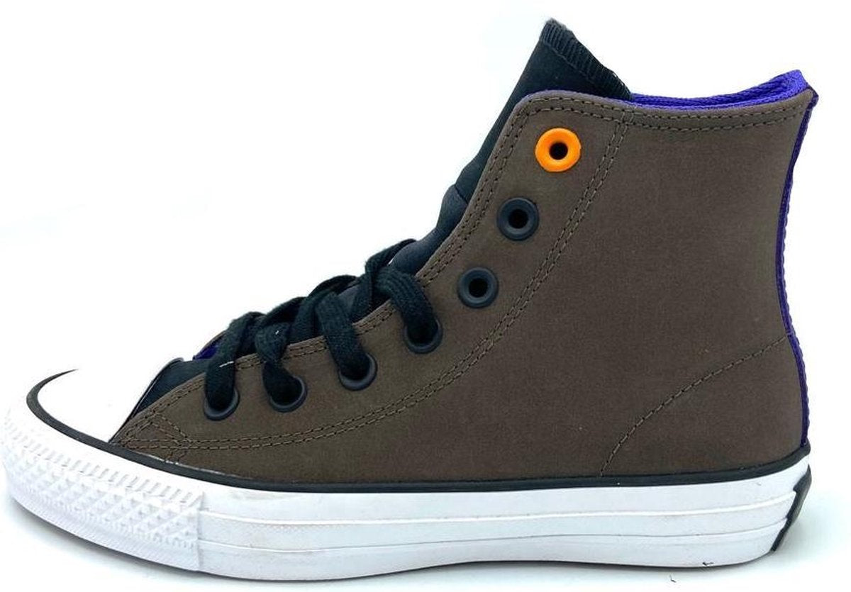 Converse All Star Ctas Pro Leather Hi - Unisex Dark Chocolate/Black/Grape - Maat 35
