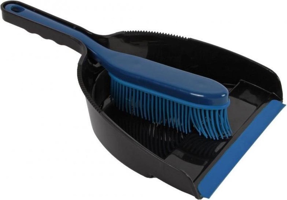 Stoffer en blik rubber 36 x 23 x 9 cm - statisch - pluisverwijderaar - honden- en kattenhaar