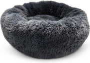Snoozle Donut Hondenmand en Kattenmand - Superzacht en Luxe - Wasbaar - Fluffy - Hondenkussen - 70cm - Grijs