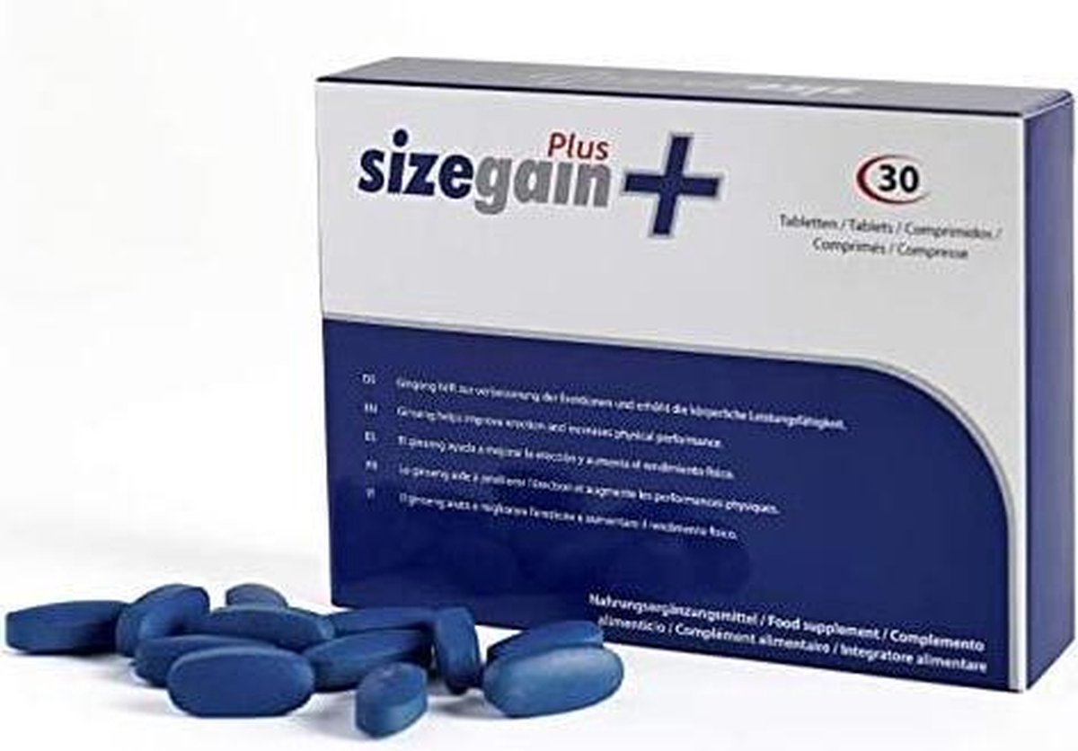 SizeGain Plus - Natuurlijke en krachige verbetering van de mannelijke prestaties