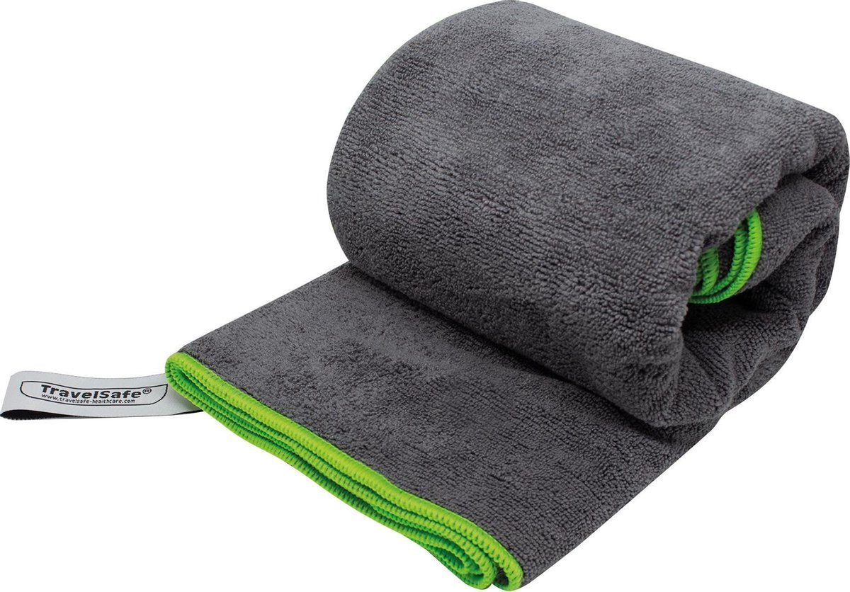 Travelsafe Reishanddoek 150 X 85 Cm Polyester Grijs/groen