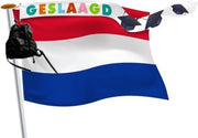 Geslaagd wimpel 18x165cm Vrolijke kleuren