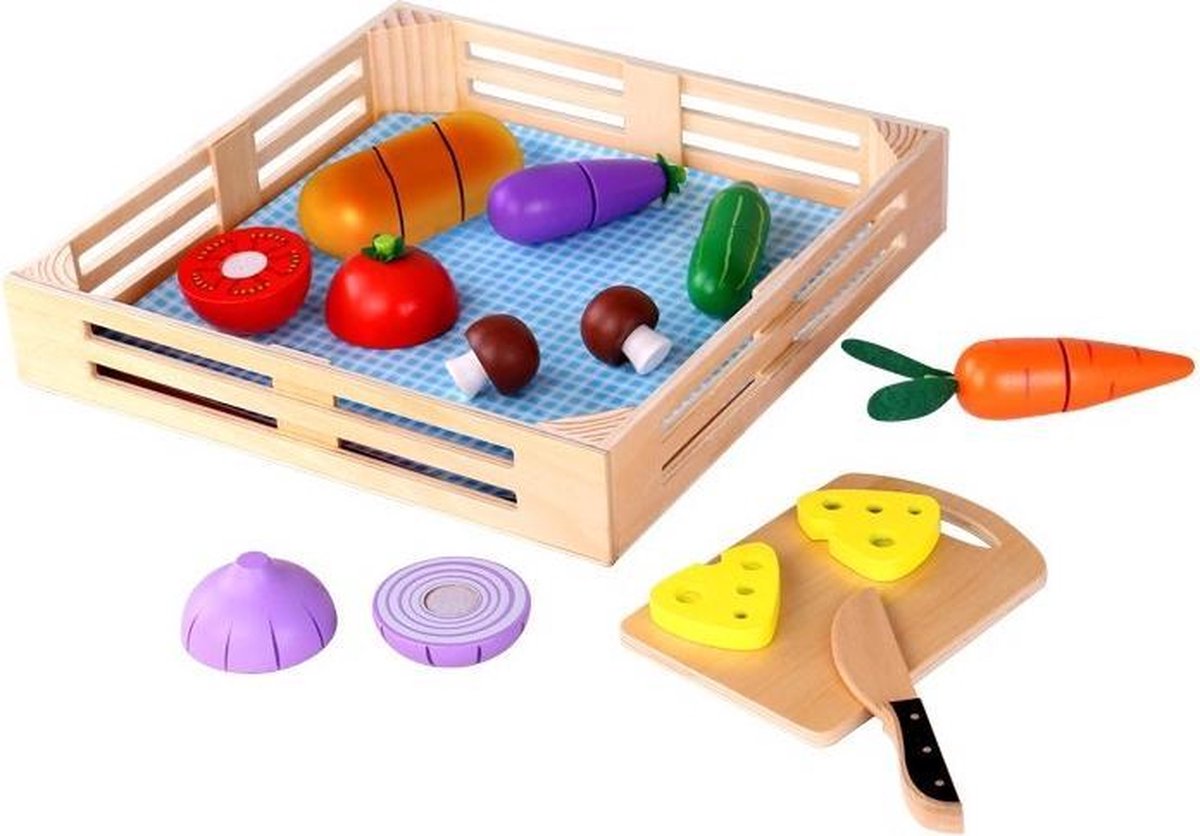 Tooky Toy Ontbijtset Junior 40 X 35 Cm Hout 11-delig