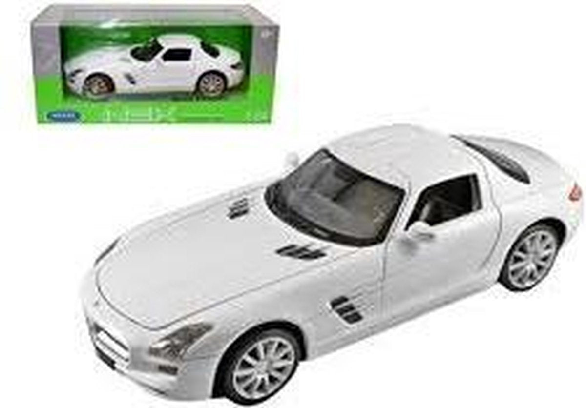 Mercedes-Benz SLS AMG 1-24 Wit Welly