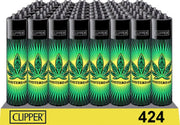 Clipper Aansteker - Amsterdam Neon Leaf - 4 stuks