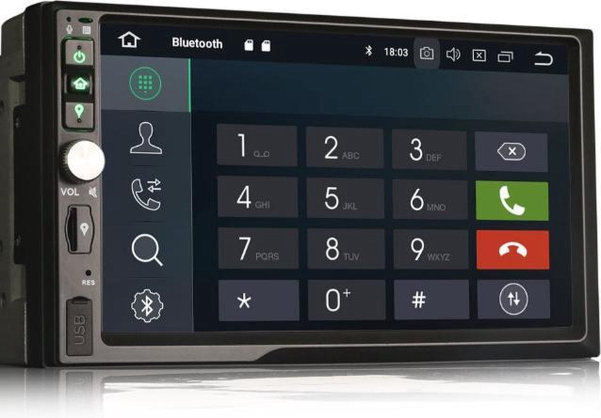 Voltario® 7 “ Android 9.0 Autoradio Universeel met navigatie