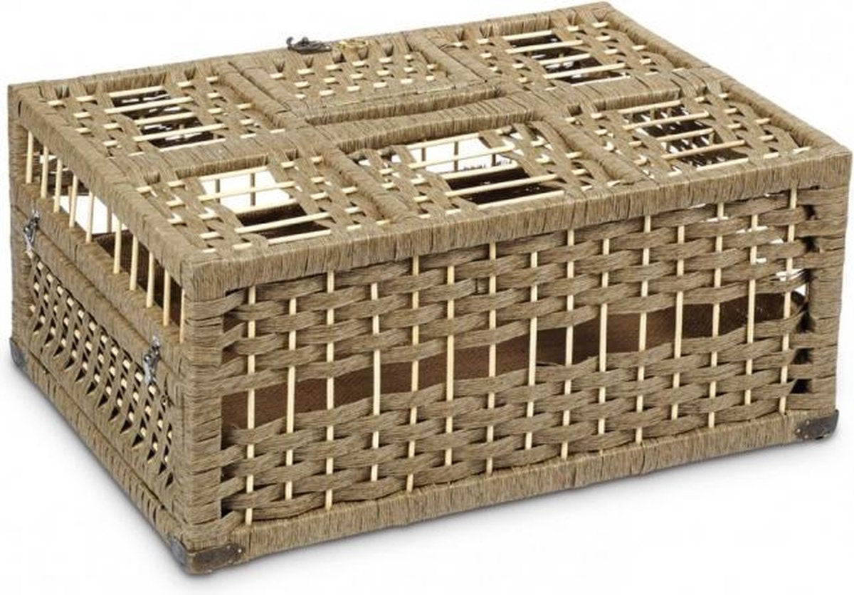 Natural Duivenmand opleermand riet hoog 68x30x48CM