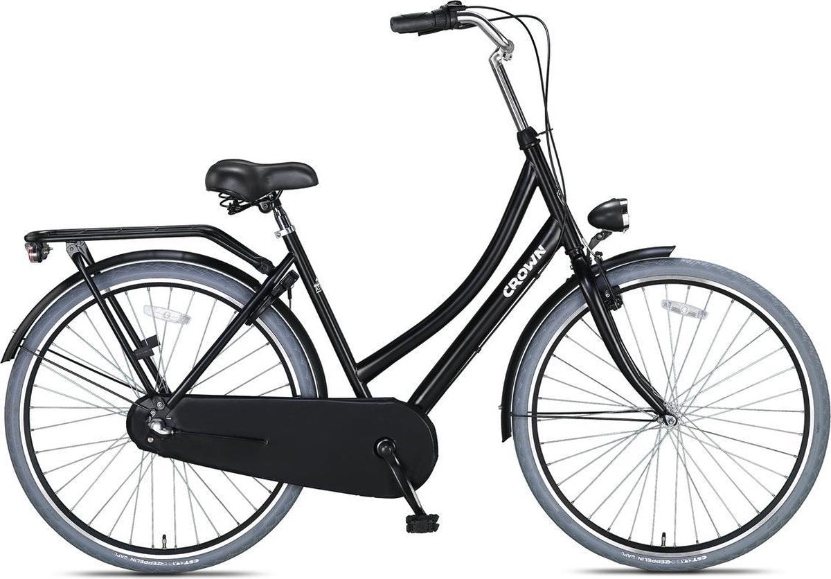 Crown Athens Omafiets 28 inch 53cm 3v Grijs