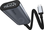 USB C naar HDMI Female Adapter - OTG - 15cm - USB-C HUB 4K - Type C to HDMI converter - Geschikt voor Monitor/Beamer/TV - Zilver