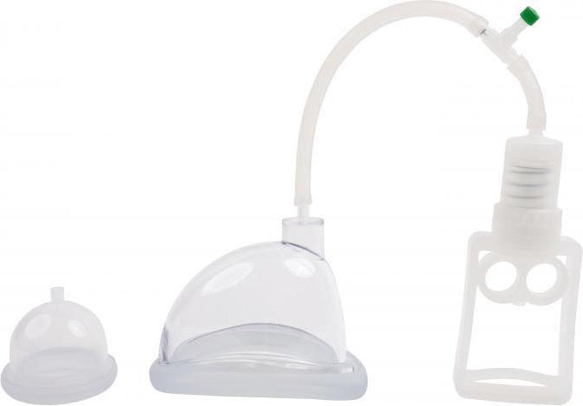 Fröhle – Vaginale Zuiger met Vinger Pomp en Drukregelaar 5 Delig – 12 cm - Transparant