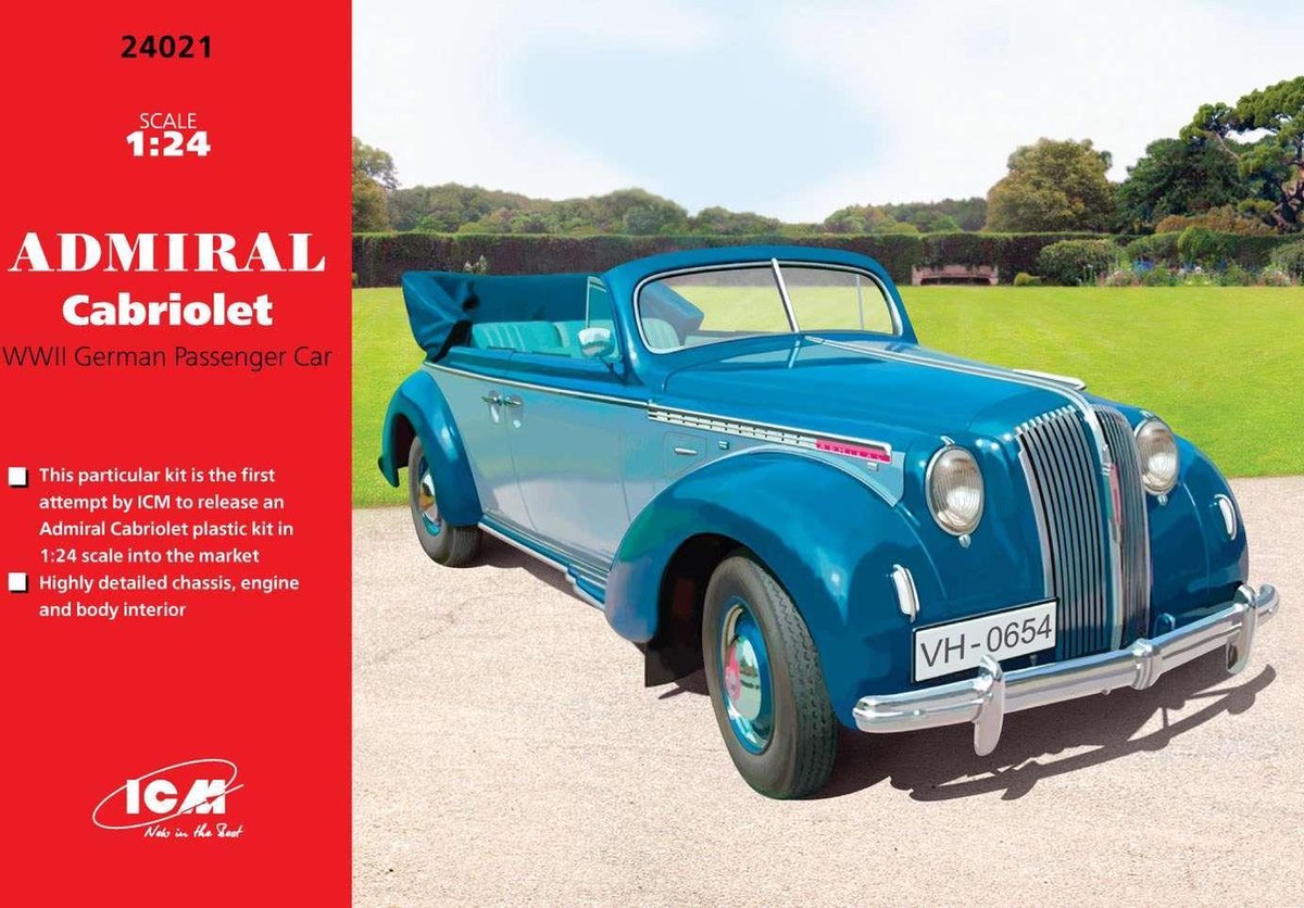 1:24 ICM  24021 Admiral Cabriolet