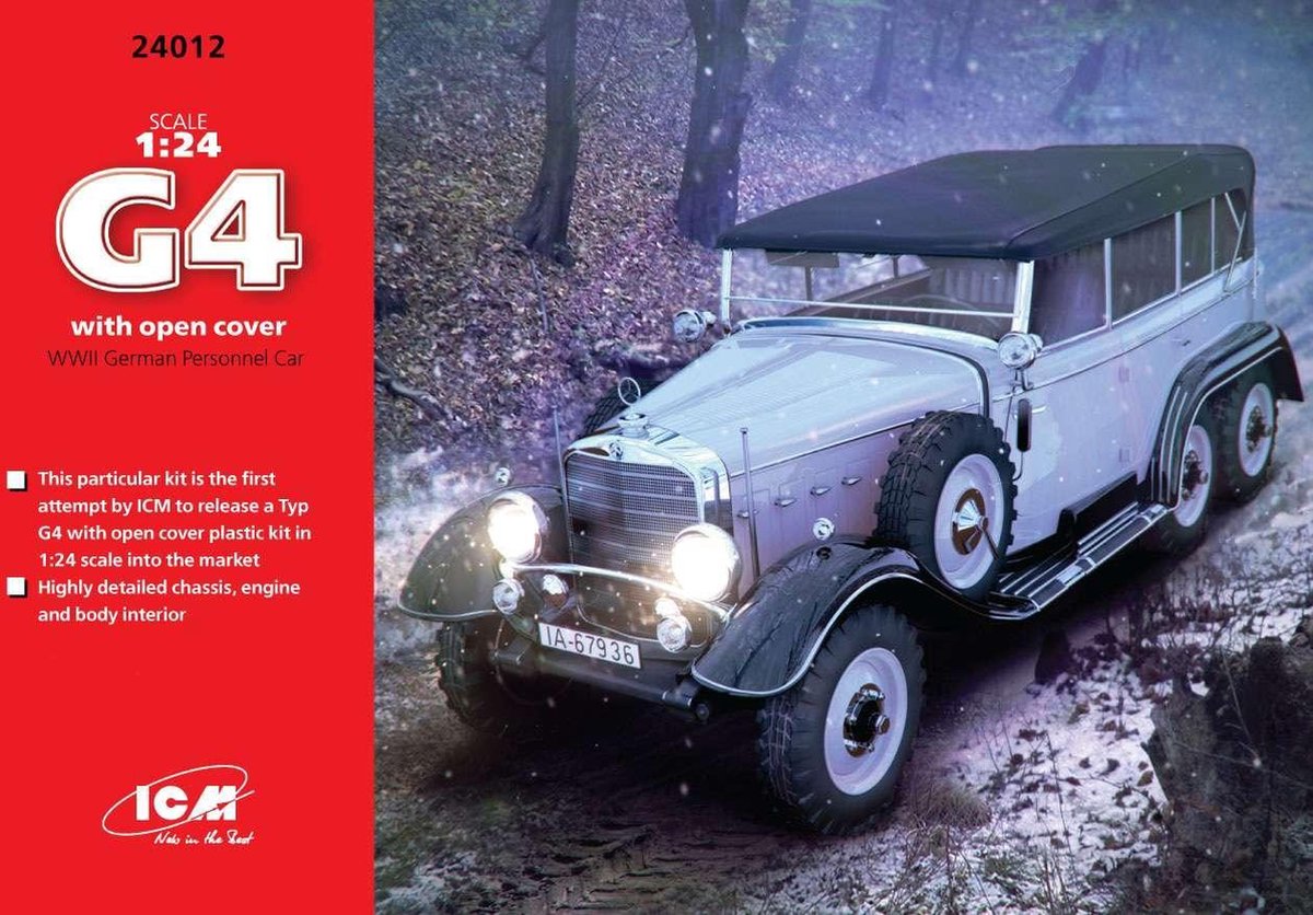 1:24 ICM 24012 Typ G4 with open cover