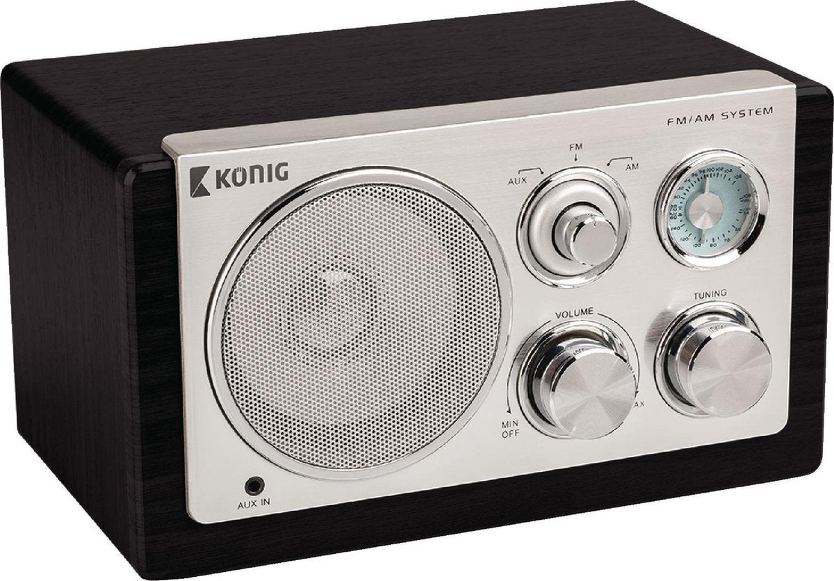 Konig AM/FM radio / zwart