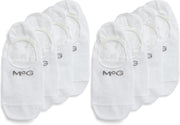 McGregor Footie sokken | Wit | 4 paar / 4-pack | Maat 43-46 | geschikt als sneakersok | Met antislip in de Hiel!