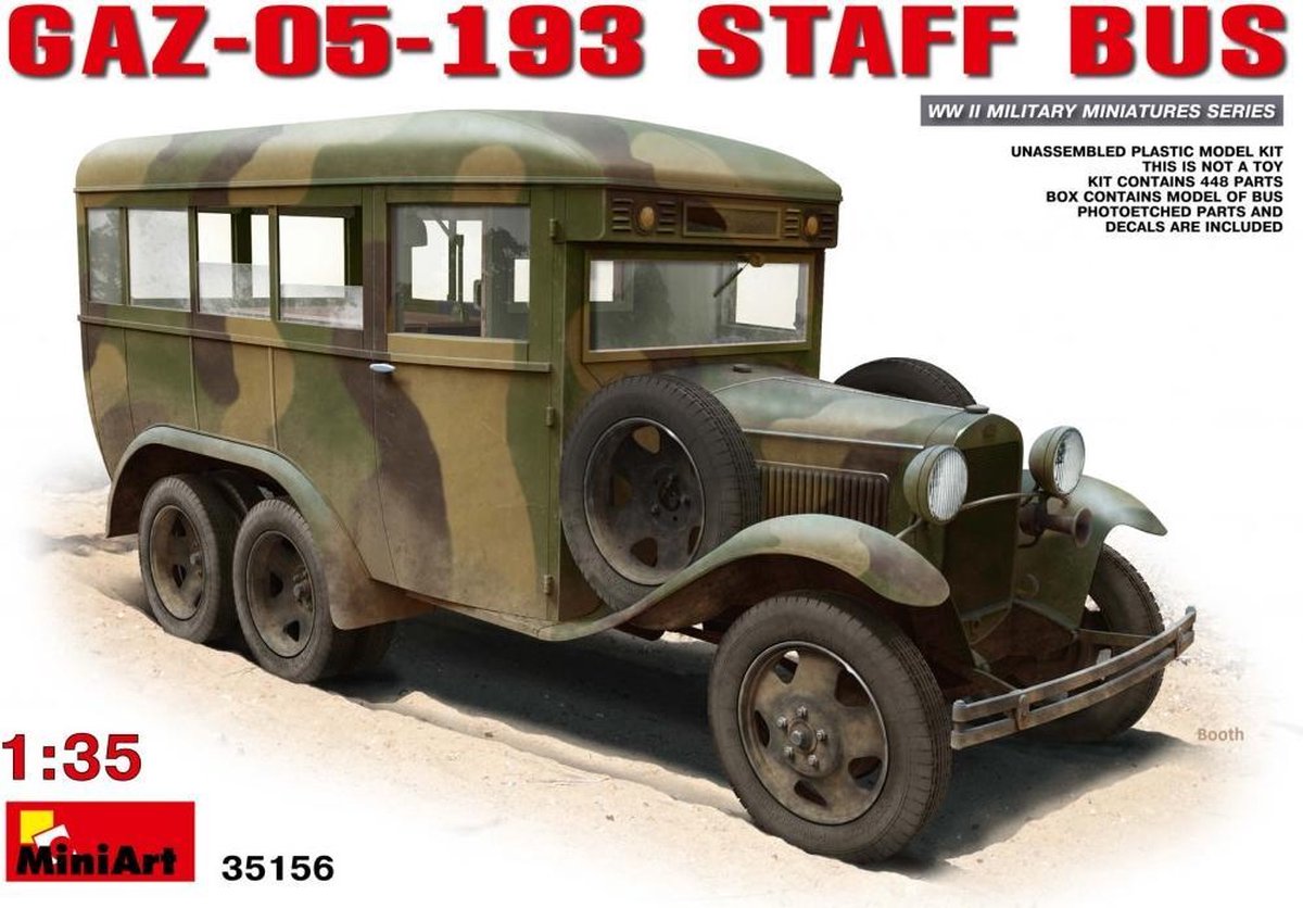 Miniart - Gaz-05-193 Staff Bus (Min35156)