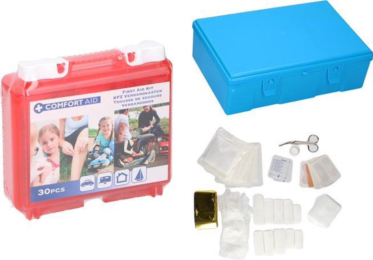 Comfort Aid verbanddoos - inclusief inhoud - 30 Delig