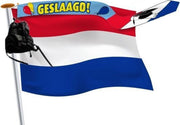 Geslaagd wimpel 25x300cm blauw