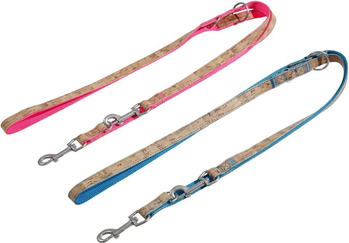 Train leash cork blue 200 cm 18 mm