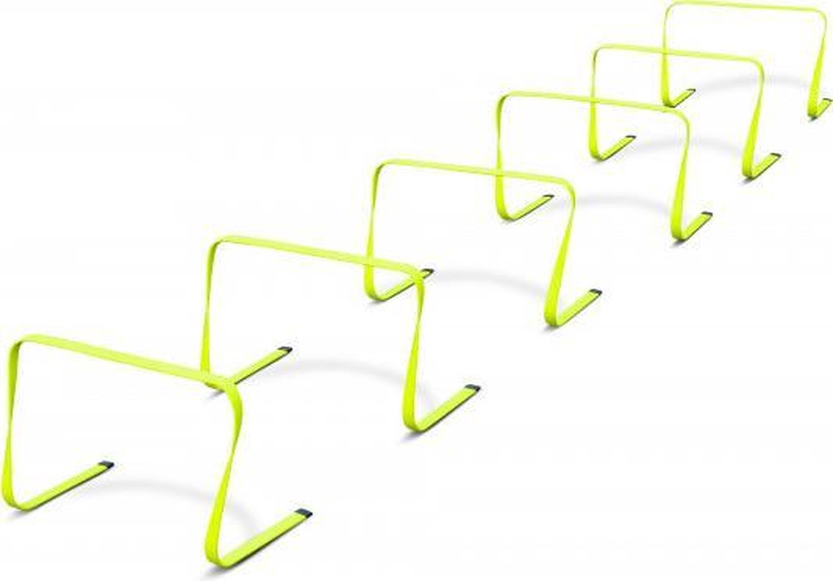 eSAM® - Flexibele Coördinatie horden - Trainingshorden - Mini Horden - Micro Hurdle - 30 cm - set van 6 - geel