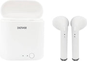 Denver TWQ-40P - Wireless Bluetooth earbuds - draadloos opladen met QI - Wit