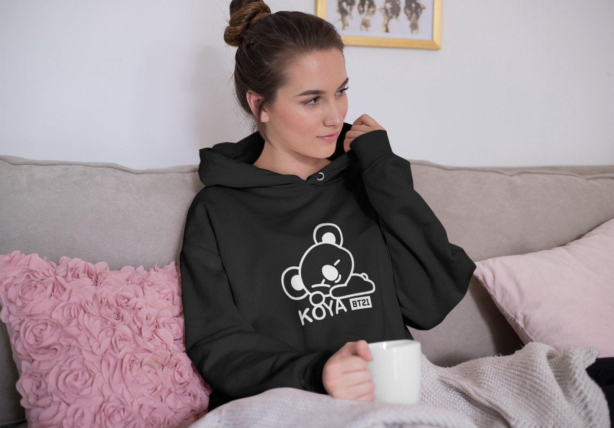 BT21 BTS Koya Unisex Hoodie - Rap Monster Bangtan Boys Kpop Music Korean Merchandise - Unisex L