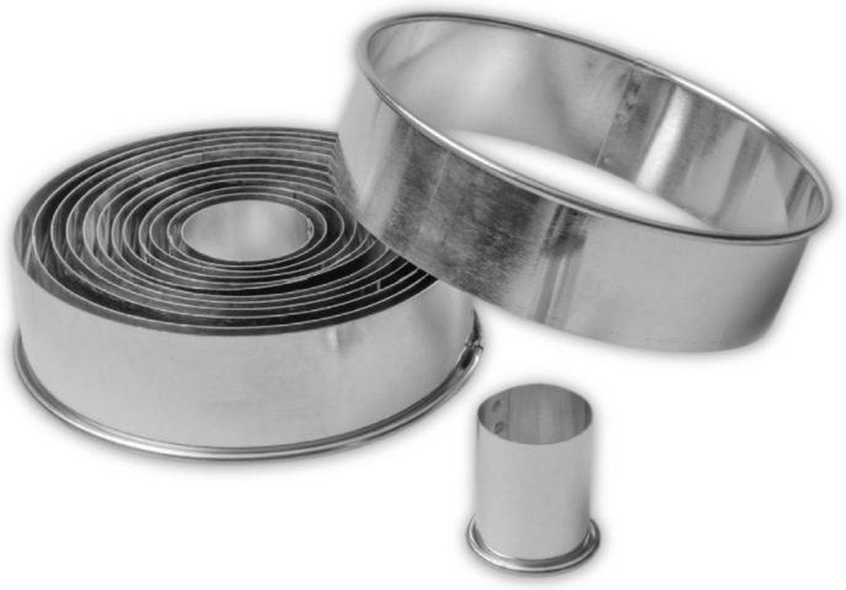 Metaal Uitstekers ringen Glad set van 14