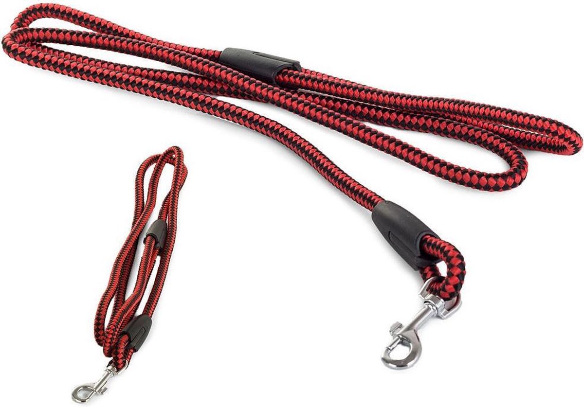 Korte hondenriem - 120 cm - Rood