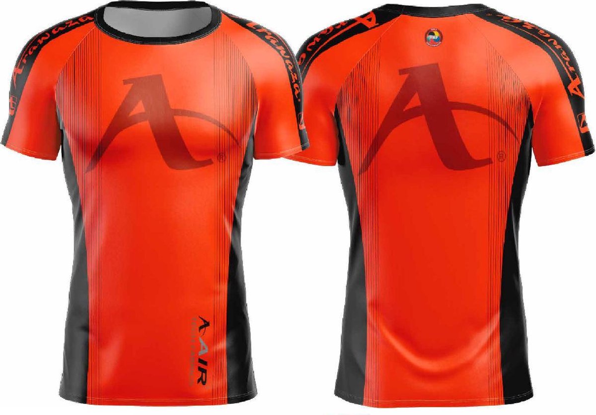 T-shirt Arawaza | dry-fit | oranje-zwart - Product Kleur: Oranje / Product Maat: M