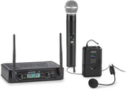 auna Pro UHF200F-2B 2-kanaals UHF-draadloze microfoonset receiver 2x zender-headset