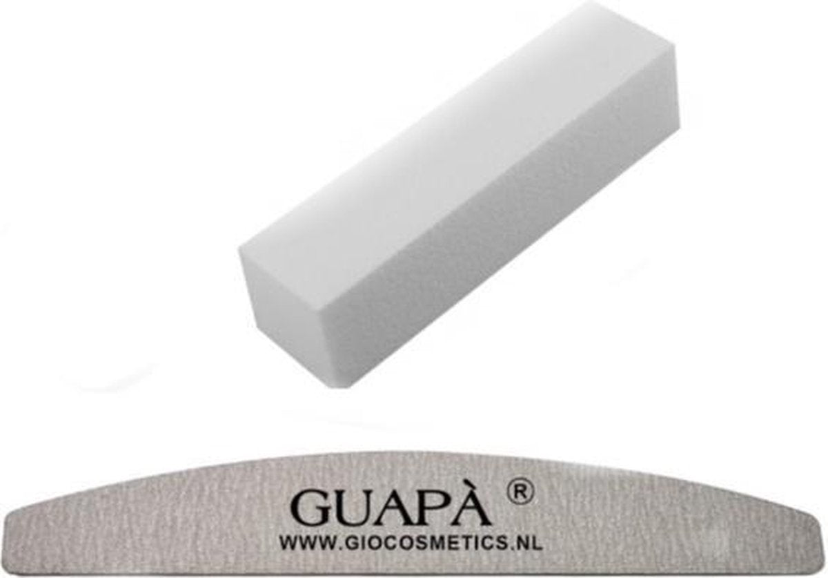 GUAPÀ - Nagel Vijlen Set 2 stuks 180/240 Gritt voor Natuurlijke Nagels & Acryl en Gel Nagels - High Quality Manicure & Pedicure